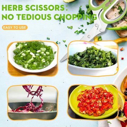 5-Blade Herb Scissor   مقص الأعشاب خماسي الشفرات